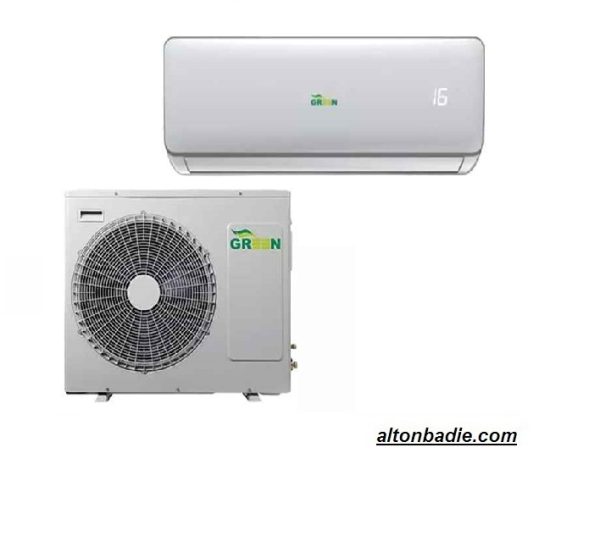 کولرگازی دیواری اینورتر گرین 9000 BTU تک فاز سرد و گرمR410